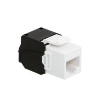 Cat.6A keystone-liitin, UTP, 22–26 AWG, työkaluton asennus, leveys 16,6 mm