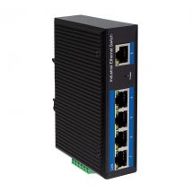 Ethernet PoE-kytkin (teollisuus), 5-porttinen, 10/100 Mbit/s