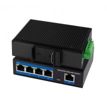 Gigabit Ethernet PoE-kytkin (teollisuus), 5-porttinen, 10/100/1000 Mbit/s