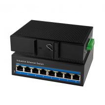 Gigabit Ethernet PoE-kytkin (teollisuus), 8-porttinen, 10/100/1000 Mbit/s