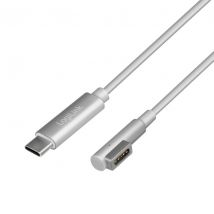Logilink USB-C to Apple MagSafe latauskaapeli, hopea