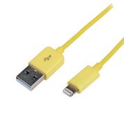Apple® Lightning USB lataus/synkronointikaapeli, keltainen, 1.00 m