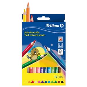 PUUVÄRIT KOLMIKULMA JUMBO PELIKAN 12 KPL
