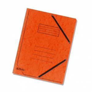 Herlitz kulmalukkokansio A4, kartonki, oranssi 25 kpl