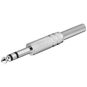 Plugiliitin 6.35 mm  (3-pin) stereo