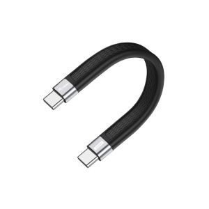 Equip USB-C 40 Gbps litteäkaapeli 13 cm PD 3.1 240W musta