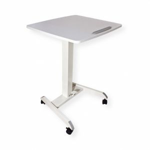 Ergonominen pöytä korkeussäädettävä, kallistettava, valkoinen