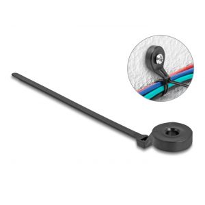 Delock Nippuside kiinnityssilmukalla 180 x 6 mm musta 100 kpl