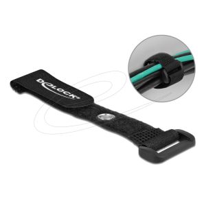Tarranauhanippuside lenkillä ja kiinnitysreiällä P 280 x L 38 mm musta, 3 kpl