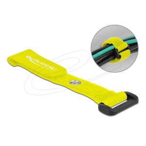 Tarranauhanippuside lenkillä ja kiinnitysreiällä P 280 x L 38 mm keltainen, 3 kpl