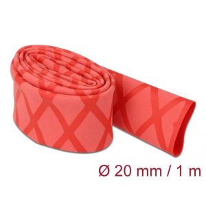 Delock Kutisteletku X-kuvio, liukumaton, 1 m x 20 mm, punainen