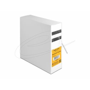 Kutistesukka annostelulaatikossa, kutistumissuhde 2:1, 15 m x 1,2 mm läpinäkyvä