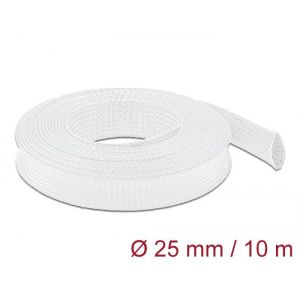 Kaapelipiilo venyvä 10 m x 25 mm valkoinen