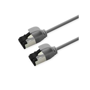 Cat 8.1 U/FTP SLIM ethernetkaapeli 0,30 m, harmaa