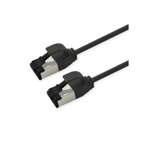 Cat 8.1 U/FTP SLIM ethernetkaapeli 0,30 m, musta
