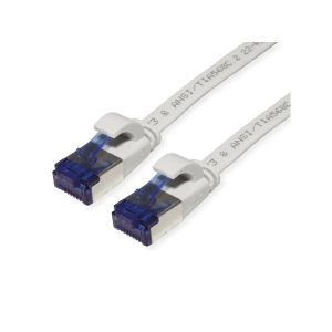 Ethernetkaapeli litteä Cat.6A U/FTP harmaa 5,00m