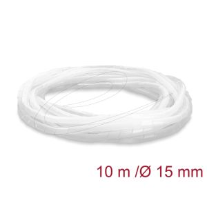 Delock spiraali kaapelisuoja 15 mm halkaisija 10 m läpinäkyvä