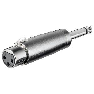 XLR 3-pin 6.35 mm (2-pin mono) adapteri