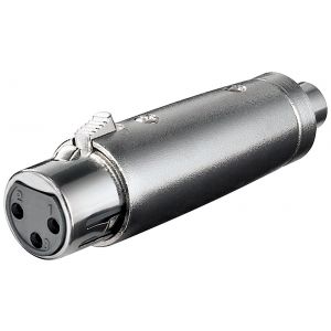 XLR 3-pin naaras RCA naaras adapteri