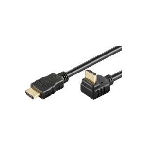 High Speed HDMI-kaapeli kulmalla, 0,5m