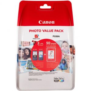 CANON PG-560XL ja CL-561XL multipack, valokuvapaperi 50 kpl