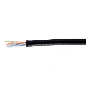 Ulkokäyttöön CAT 6 -ethernetkaapeli, U/UTP musta 305m