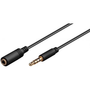 Delock 3,5mm 4-pin audio jatkokaapeli 2m