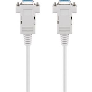 RS232 kaapeli, DB9 naaras - naaras, 2.0 m