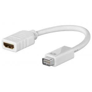 Mini DVI uros - HDMI naaras adapteri Apple laitteille