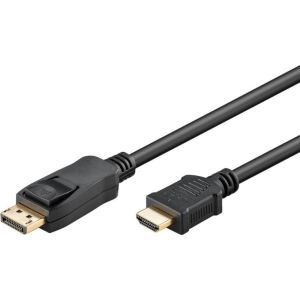 Displayport - HDMI kaapeli 4K 60Hz 1m