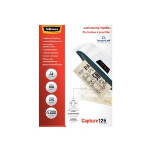 Fellowes laminointitasku kiiltävä A4 125mic 100 kpl