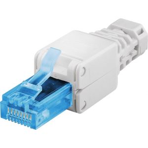 Työkaluvapaa RJ45 pikaliitin Cat 6A UTP suojaamaton