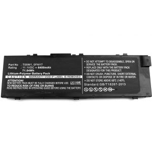MicroBattery 71Wh Li-Pol 11.1V 6400mAh Dell akku