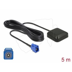 Navilock NL-69AT GNSS GALILEO GPS FAKRA C Jack aktiiviantenni RG 174/U 5 m ulkokäyttöön