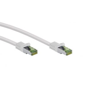 Cat 8.1 S/FTP ethernet raakakaapelilla, AWG 26, valkoinen, 15m