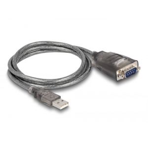 Delock USB 2.0 Type-A 1 x Serial RS-232 muttereilla ja 3 x LED 1 m