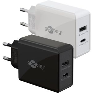 USB-C™ PD -kaksoispikalaturi (30 W), musta