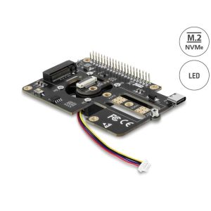 Delock Raspberry Pi 5 lisäkortti - 1 x M.2 NVMe Key M