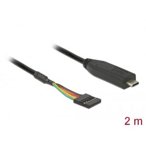 Delock muunnin USB Type-C ™ 2.0-uros - LVTTL 6-napainen naarasliitin 2,0 m