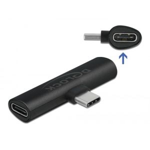 Sovitin USB Type-C™ ja 2 x USB Type-C™ PD musta