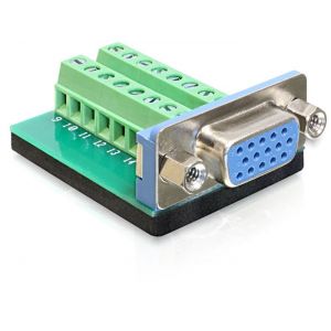 Riviliitin adapteri 16 pin 3.81mm - VGA naaras