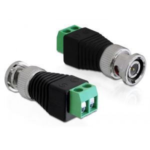 Riviliitin adapteri 2 pin - BNC uros