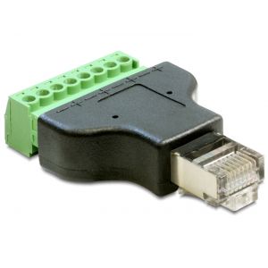 Riviliitin adapteri 8 pin 3.50mm - RJ45 uros
