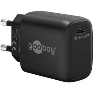USB-C™ PD GaN -pikalaturi (20 W) musta