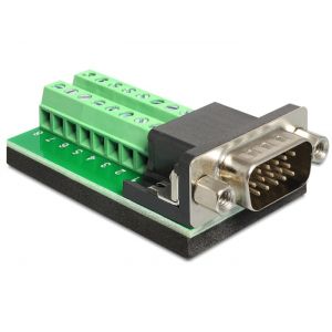 Riviliitin adapteri 16 pin 3.81mm - VGA naaras