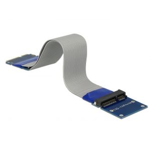 Delock Extension Mini PCI Express / mSATA uros adapteri joustavalla kaapelilla 13 cm
