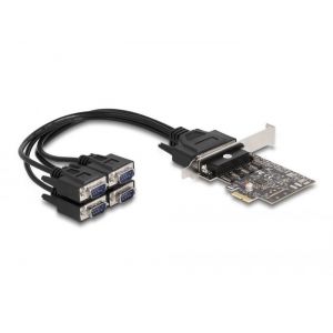 Delock PCI Express -kortti 4 x RS-232 -sarjaporttiin