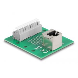 RJ45 naarasliitin "angled" 9-pin riviliitin DIN-kiskoon