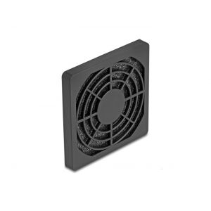 Delock tuuletinritilä pölysuodattimella 60 x 60 mm musta