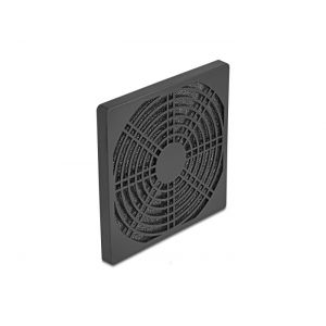 Delock tuuletinritilä pölysuodattimella 120 x 120 mm musta